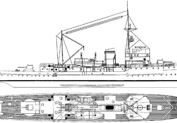 Корабль DKM M-1 M-Boot Typ-1935 [Patrol Boat] - чертежи, габариты, рисунки